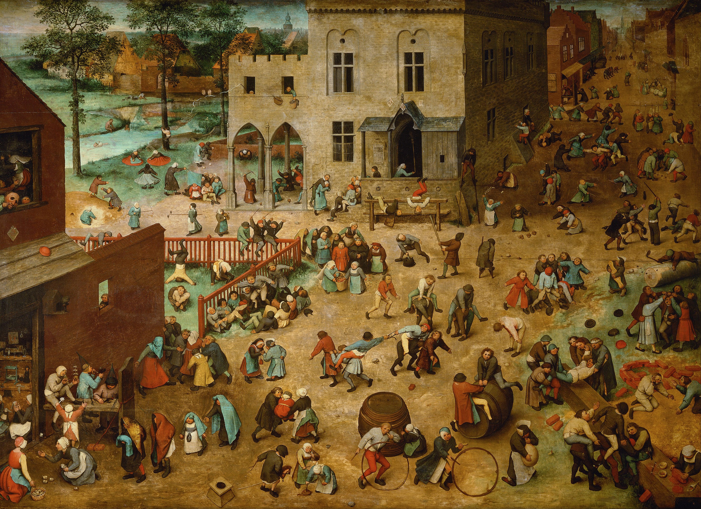 Kuva 1. Pieter Bruegel vanhemman teos Leikkiviä lapsia.